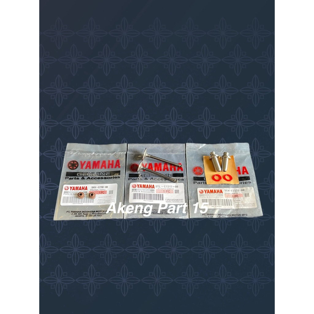 Klep Set IN EX+Bosh Botol klep set+Sil klep 5TL Yamaha Mio lama,Mio Sporty,Mio Smile,Soul karbu,Fino