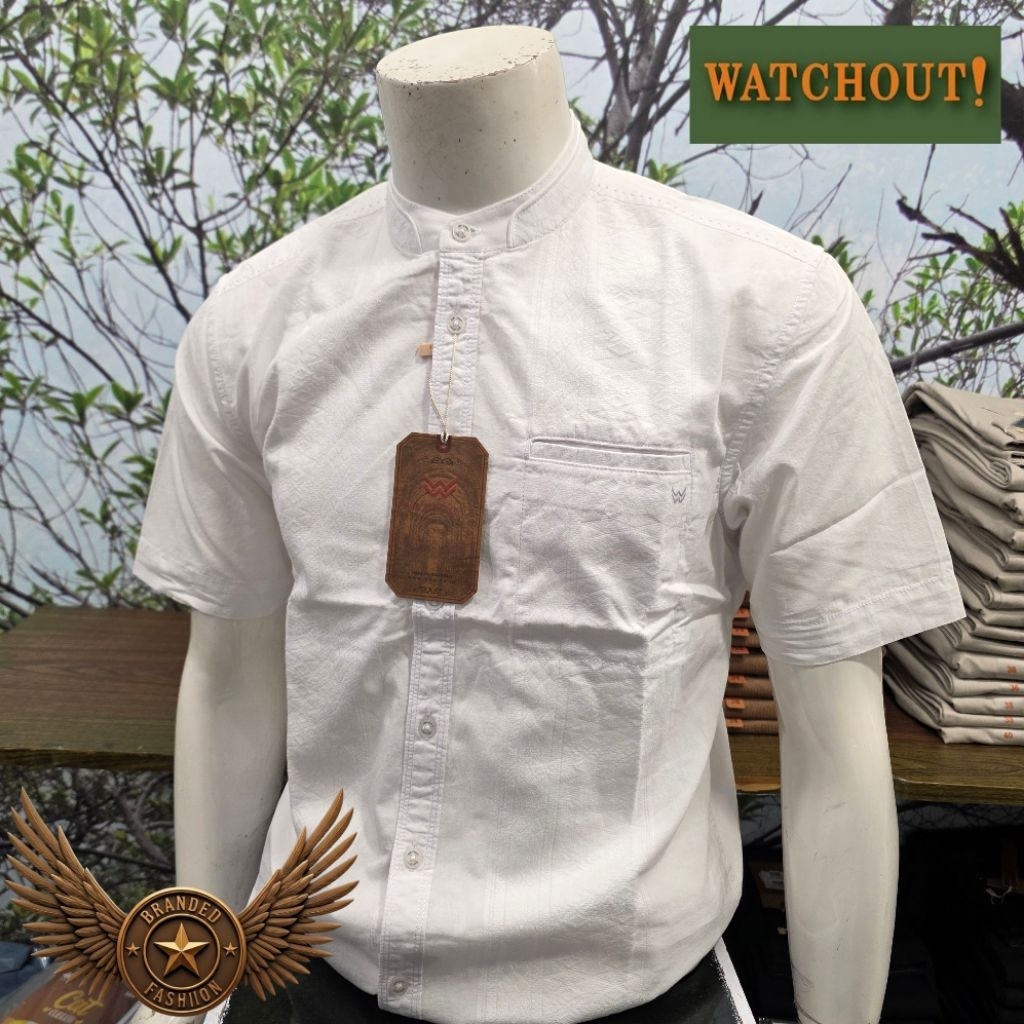 WATCHOUT CASUAL KEMEJA KOKO LENGAN PENDEK WS802540002 WHITE