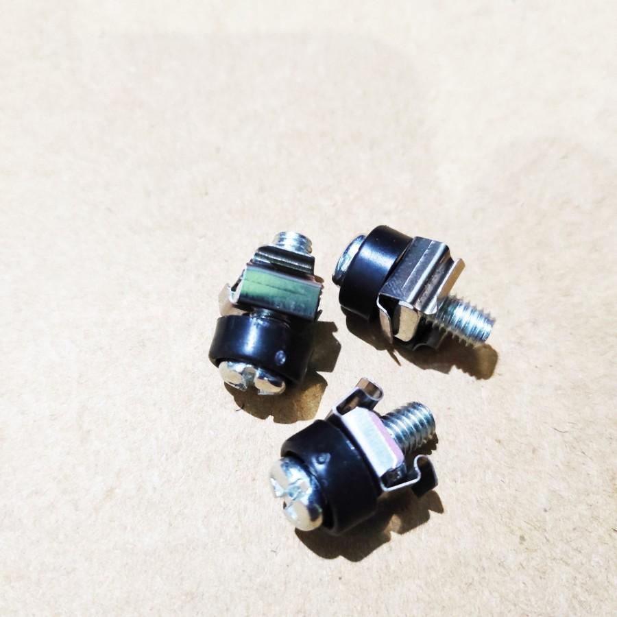 Mur Baut Untuk Besi Lis Rak Lubang Hardcase High Quality Mur Baut Lis Rak Racklist Rel Hardcase M6 6