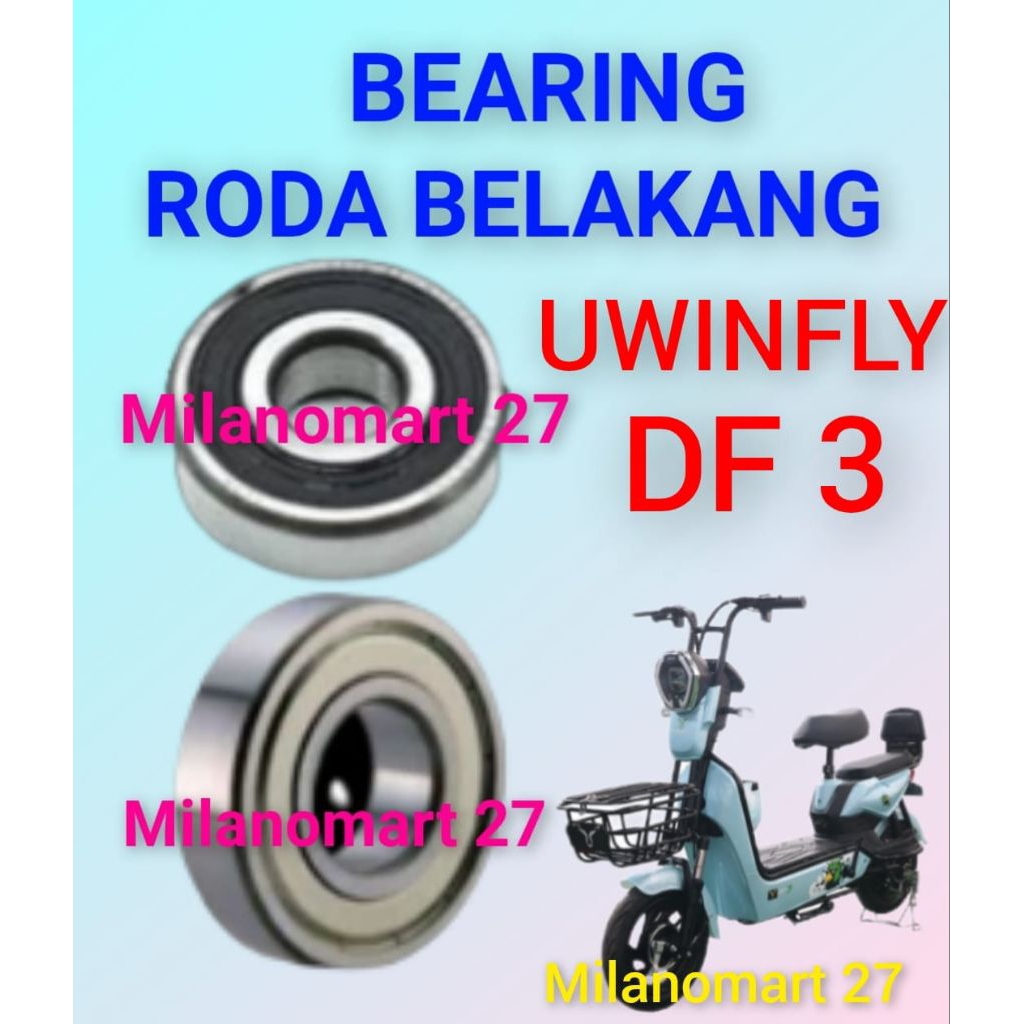 bearing roda belakang sepeda listrik uwinfly DF3 laker klahar roda dinamo belakang sepeda listrik uw