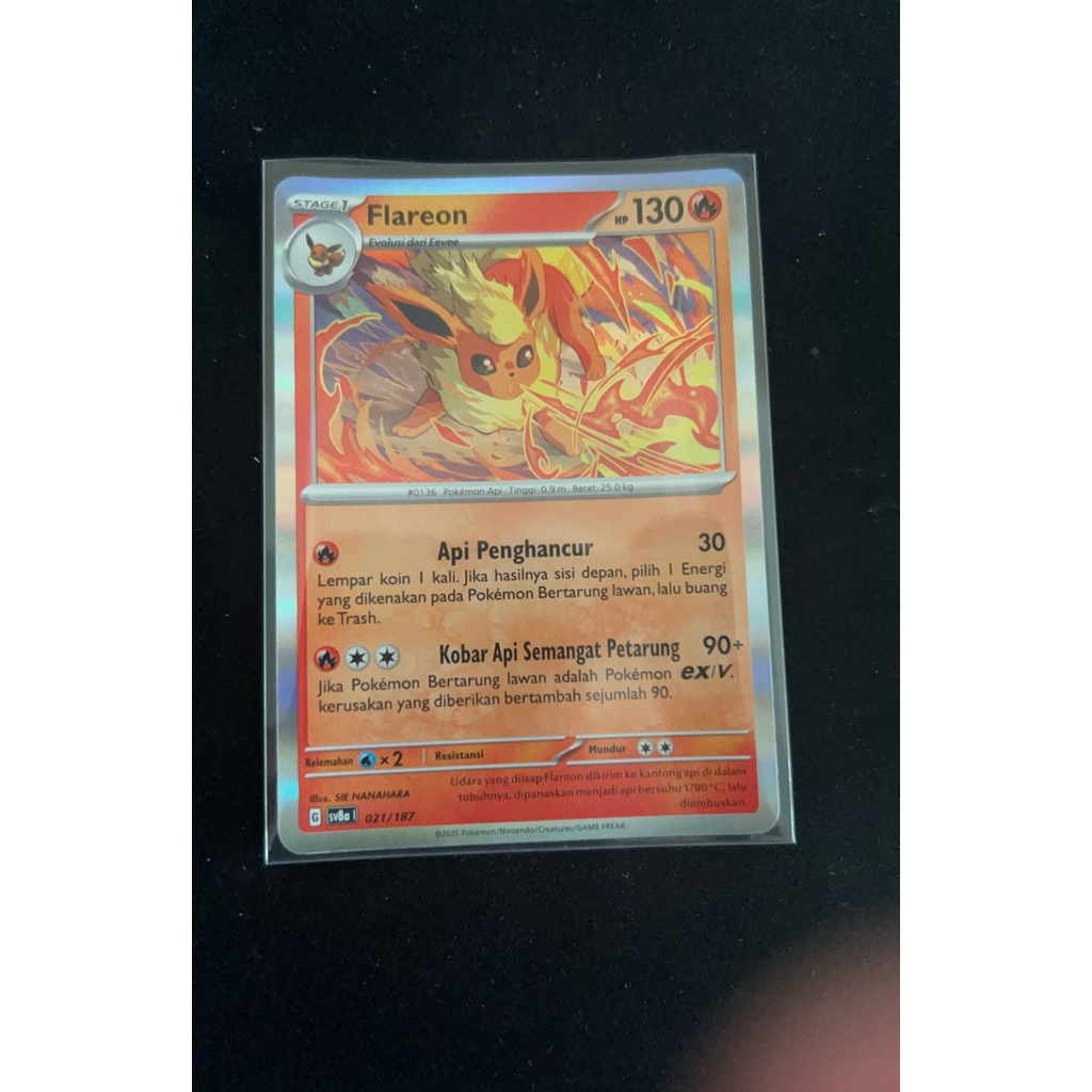 Kartu TCG pokemon - Flareon foil