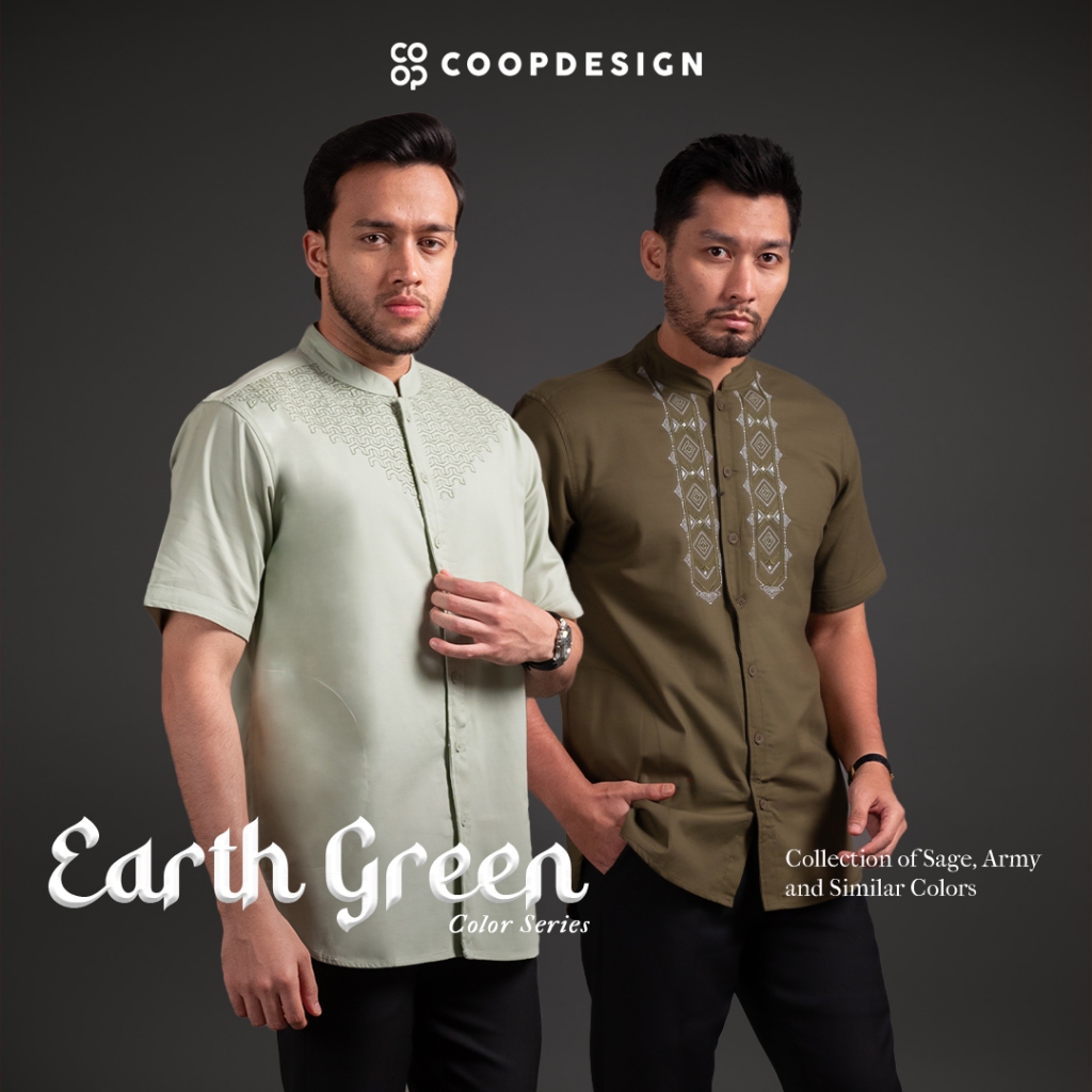 [Koko Raya Sage & Green Army Series] Coop Design - Koko Sage & Green , Tosca, Army Collection Pria B