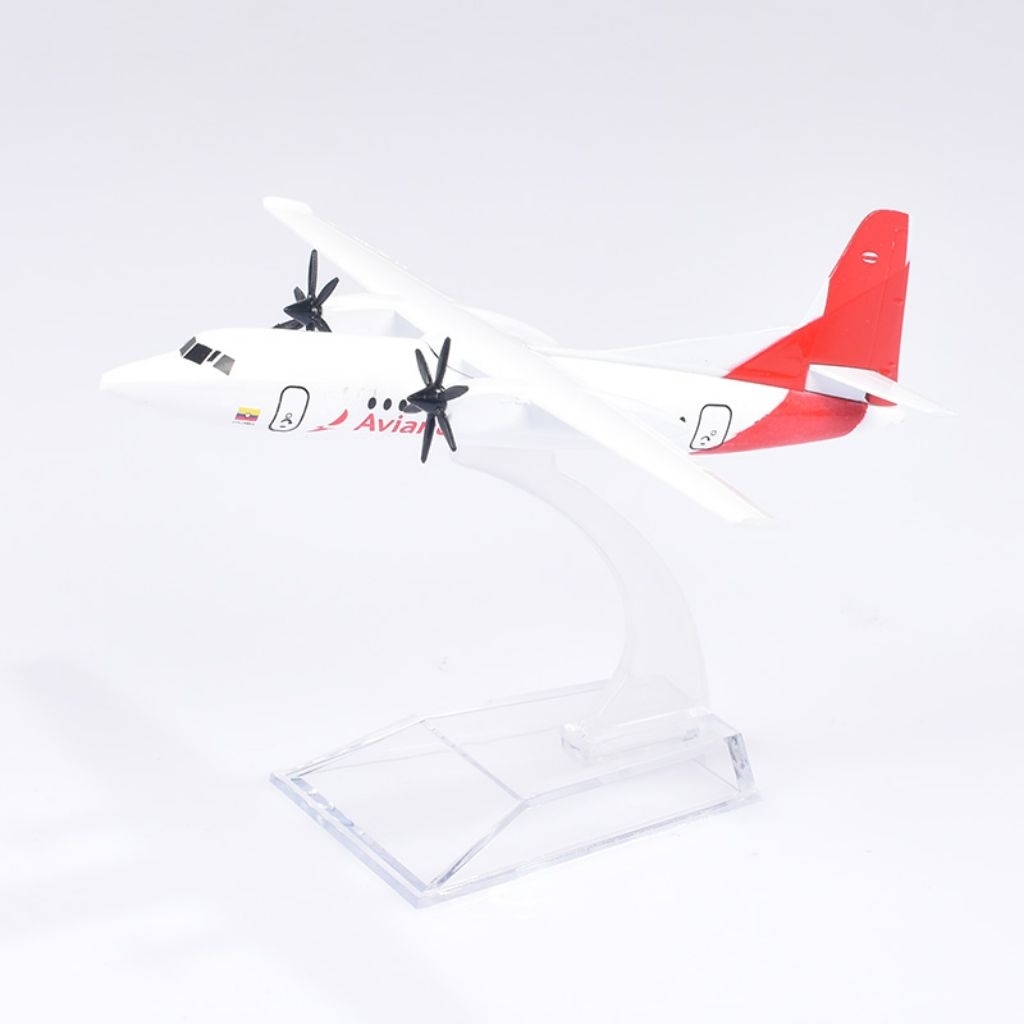 ATR AVIANCA MINIATUR PESAWAT DIECAST BESI METAL PAJANGAN