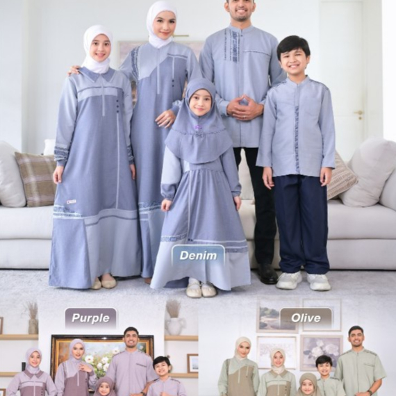 Rauna Sarimbit Kinasih || SERAGAM KELUARGA || SET COUPLE FAMILY || Baju Muslim Couple Keluarga 2026
