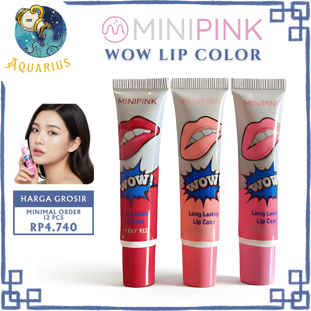 MINIPINK BPOM Lipstik Tattoo Lip Peel Off Romantic Bear Lipstick Long Lasting MP021