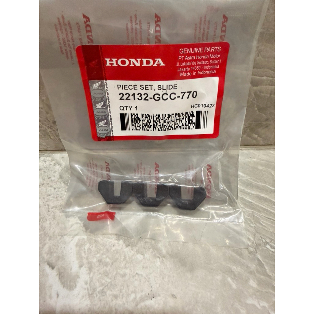 Slide Piece Honda Beat Spacy Scoopy Vario 110 Karbu Genuine AHM 22132-GCC-770