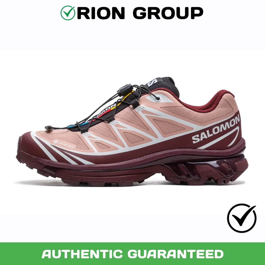 Sneakers Pria Wanita Salomon XT-6 GTX Mahogany Rose Original