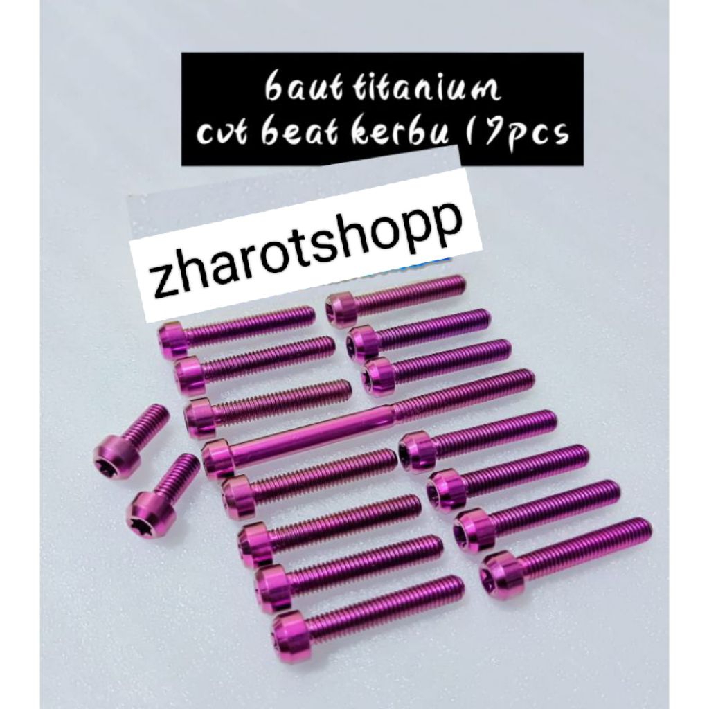 baut Titanium GR5 set Bak CVT Beat karbu original VIETNAM