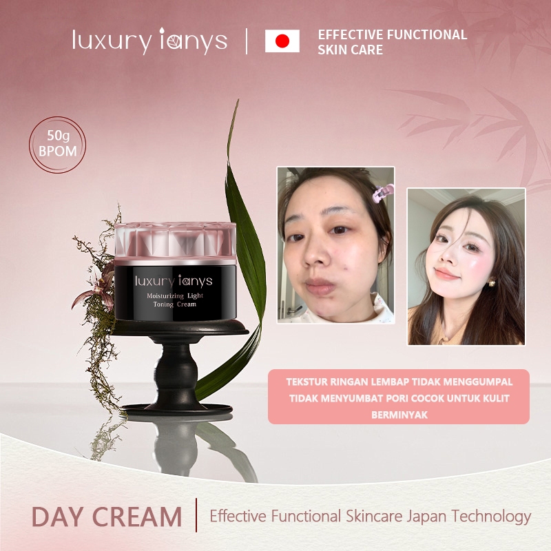 luxury Ianys Day Cream Niacinamide 50g Krim Wajah Glowing Ringan Lembap