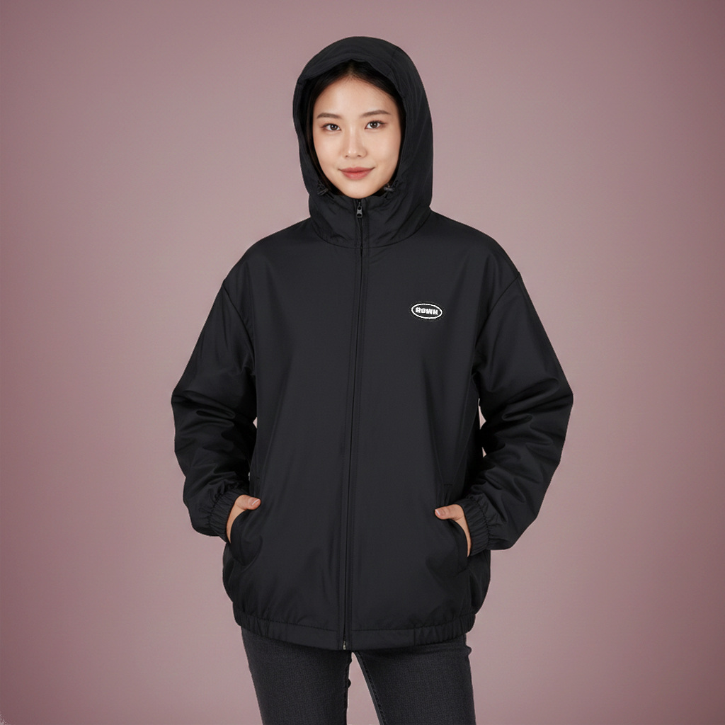 Rown Division Windbreaker Jacket || Cedrelos Black Jaket Parasut