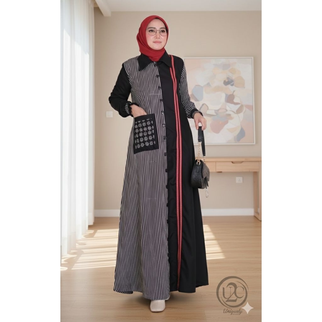 gamis batik retania Sukma Sasmaya set by butik U2C