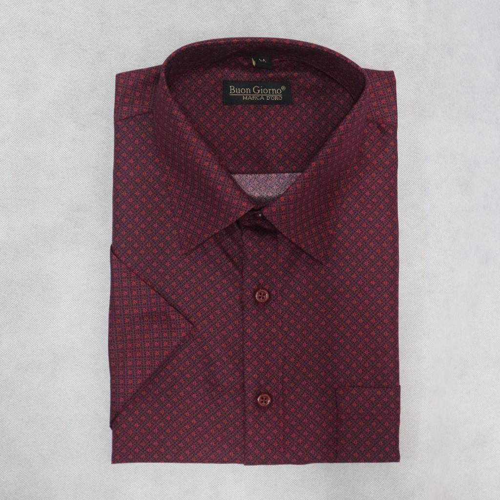 SEMIBATIK Kemeja Lengan Pendek BUON GIORNO  S - XXL