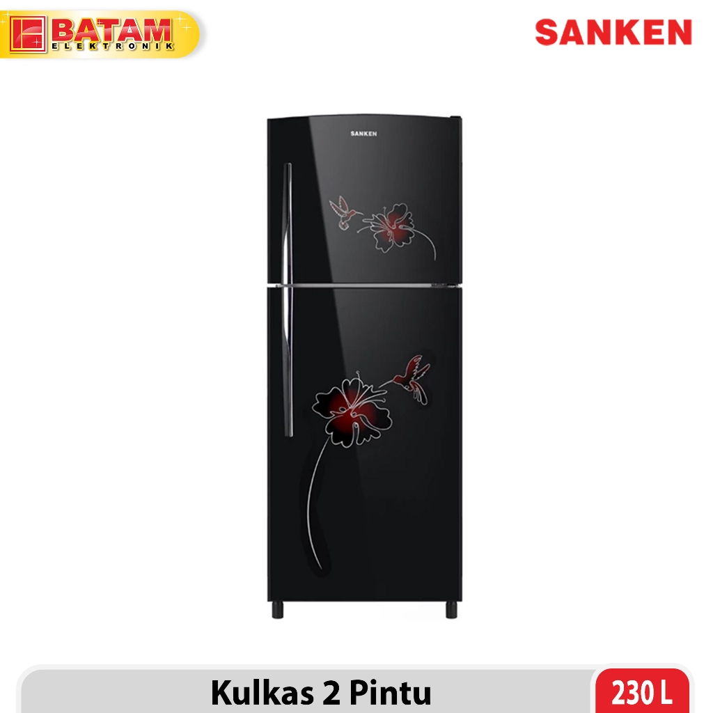 SANKEN KULKAS 2 PINTU 230 LITER SK-G236AH-BK / SK-G236PAH-BK