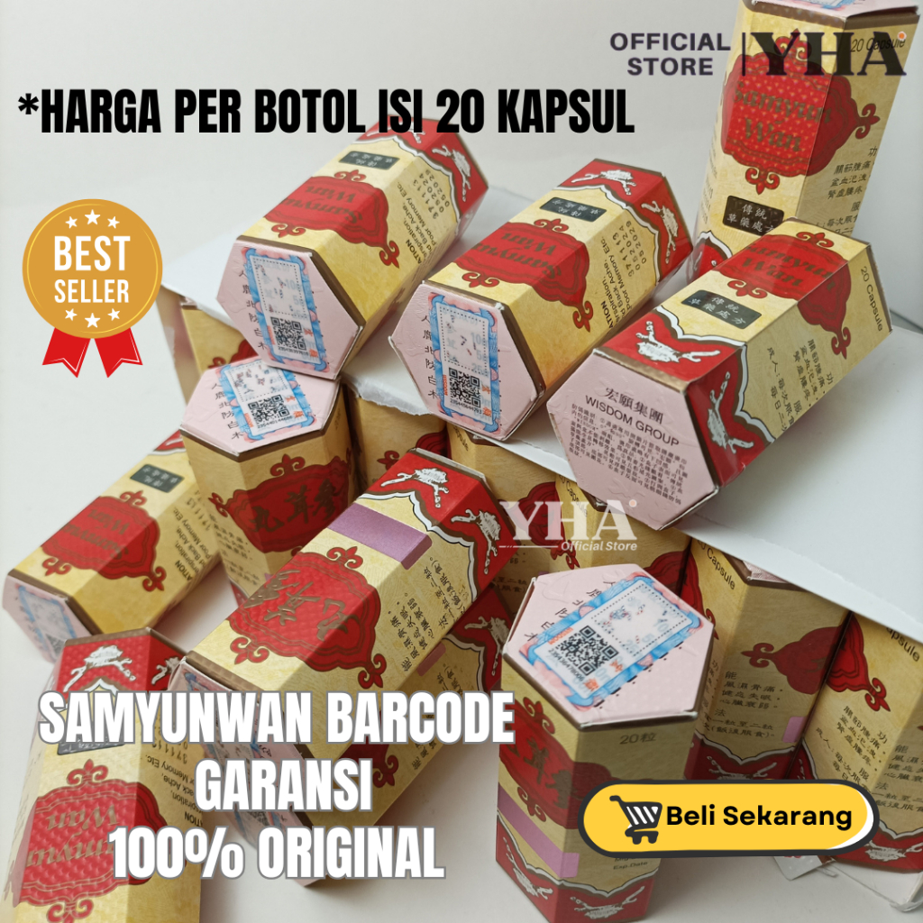 SAM YUN WAN/ SAMYUNWAN BPOM/ SAMYUNWAN WISDOM BARCODE ORIGINAL OBAT GEMUK TERLARIS