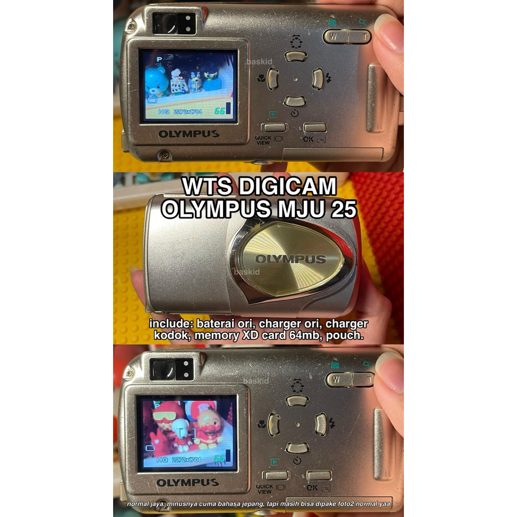 preloved wts digicam olympus mju 25