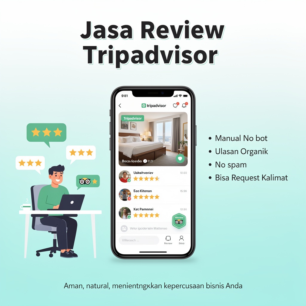 Jasa Rating/Review Tripadvisor Positif | Aman & Terpercaya