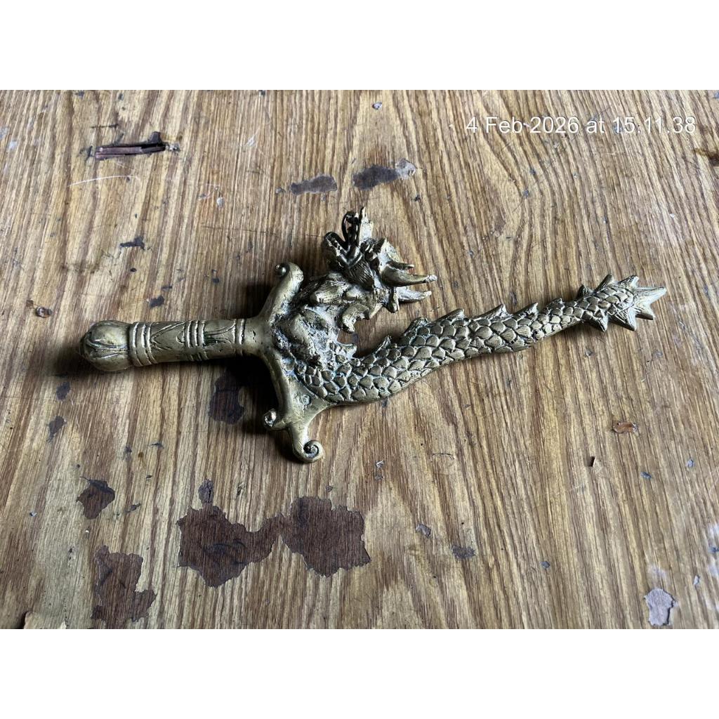 keris naga runting Kuningan lion Sapto Rojo original / 2448