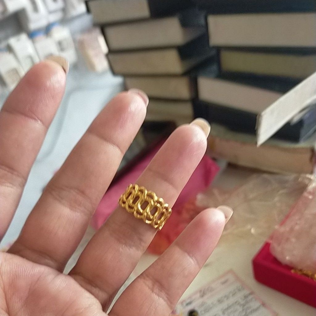 Cincin koin Alsi bahan uang 500an