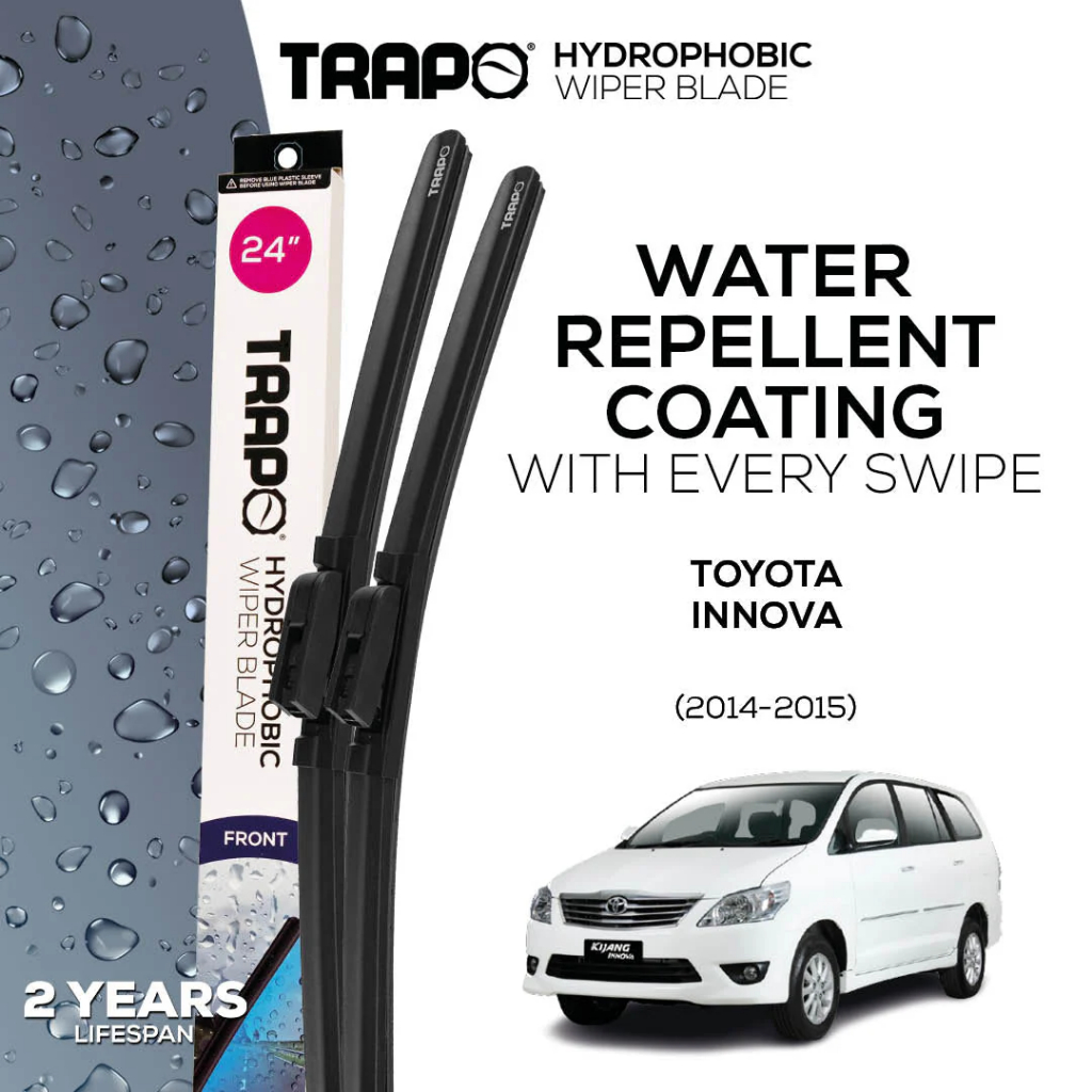 Wiper Mobil Trapo Hydrophobic Wiper Blade Toyota Innova (2014-2015) Wiper Innova