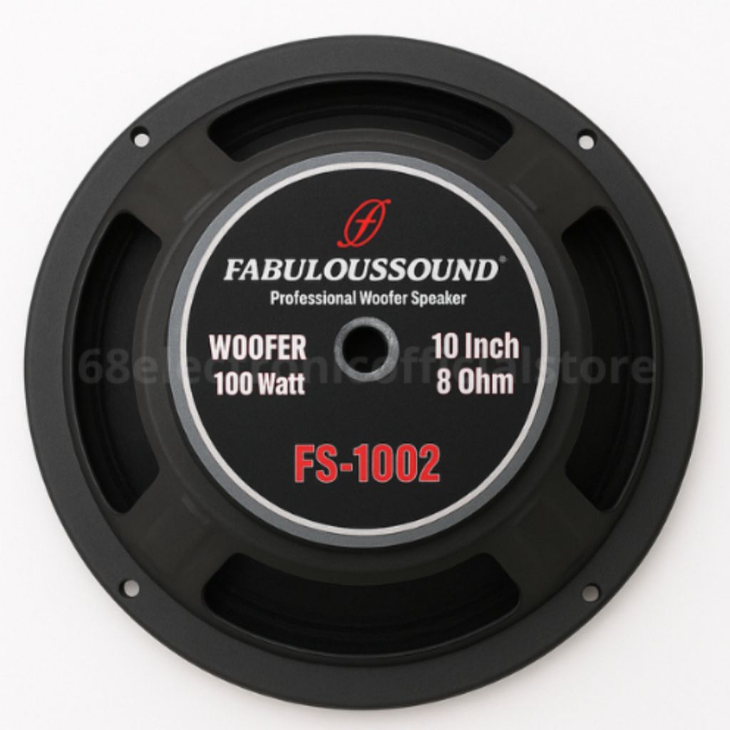 Faboluos Sound FS 1002 Speaker Subwoofer Daya 100 watt