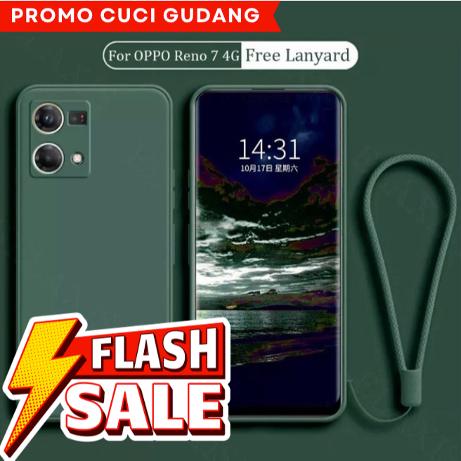 PROMO CUCI GUDANG Case Oppo Reno 7 4G 6 4G 4F A16 A74 4G 5G A54 A15S Soft Case Terbaru Tali Lanyard 