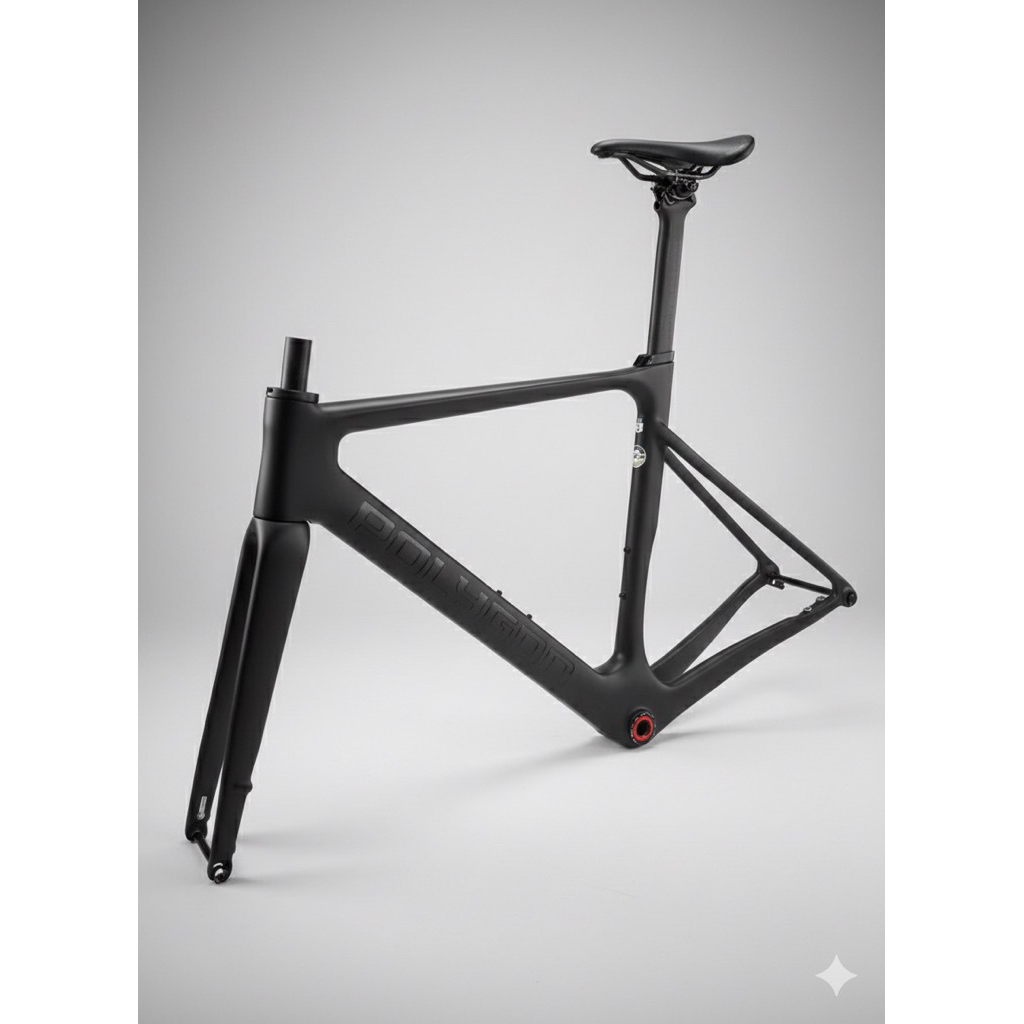 Frameset Polygon Helios A8X 2023 Jet Black - Size S