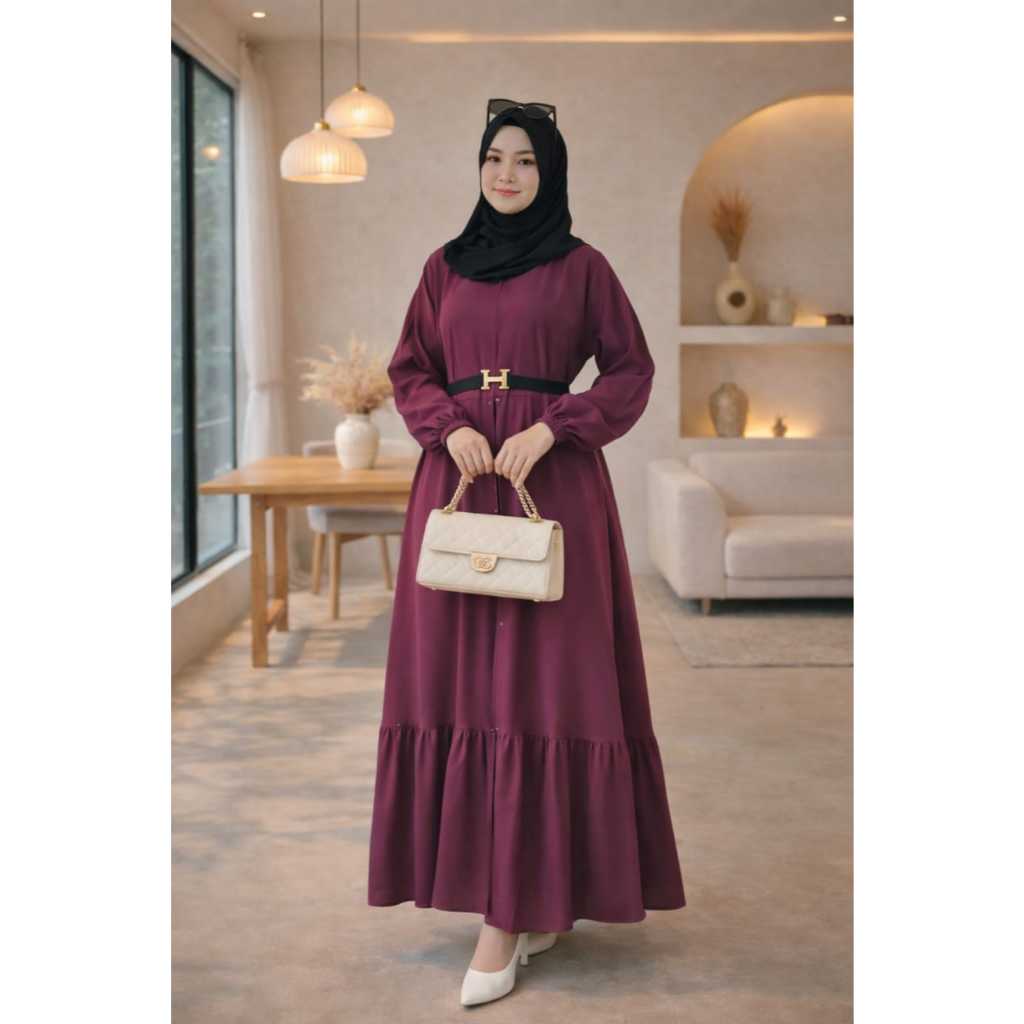 baru GAMIS  Almira dress ori zahin collection aluna