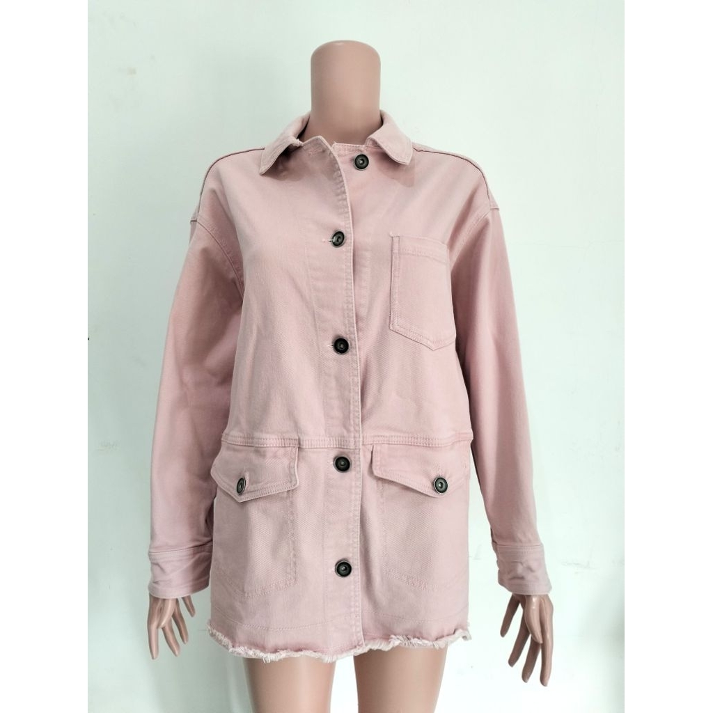 PRELOVED JACKET & COATS JEANS/DENIM PINK (ZARA)