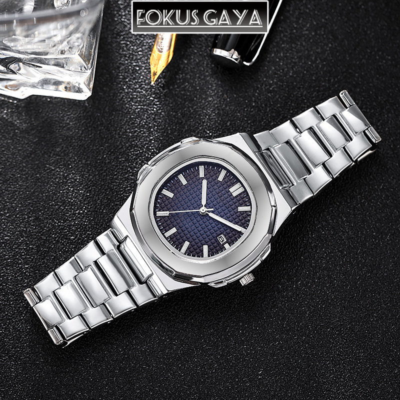 Jam Tangan Pria Men Watches Original Stainless Steel Golden Fashion Business