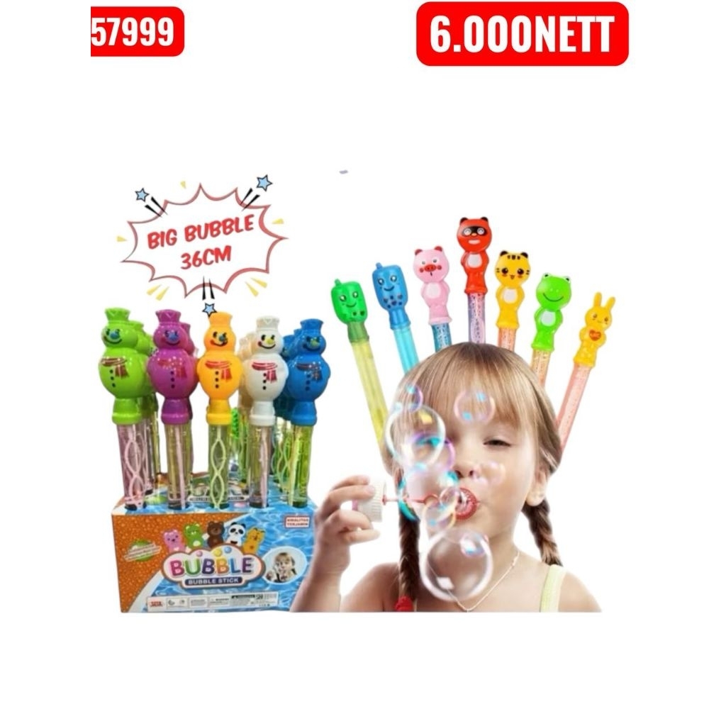 MAINAN ANAK ANAK 1PCS  SABUN BUBBLE TONGKAT GELEMBUNG BUBBLE TONGKAT RANDOM KARAKTER BEDA BEDA RANDO