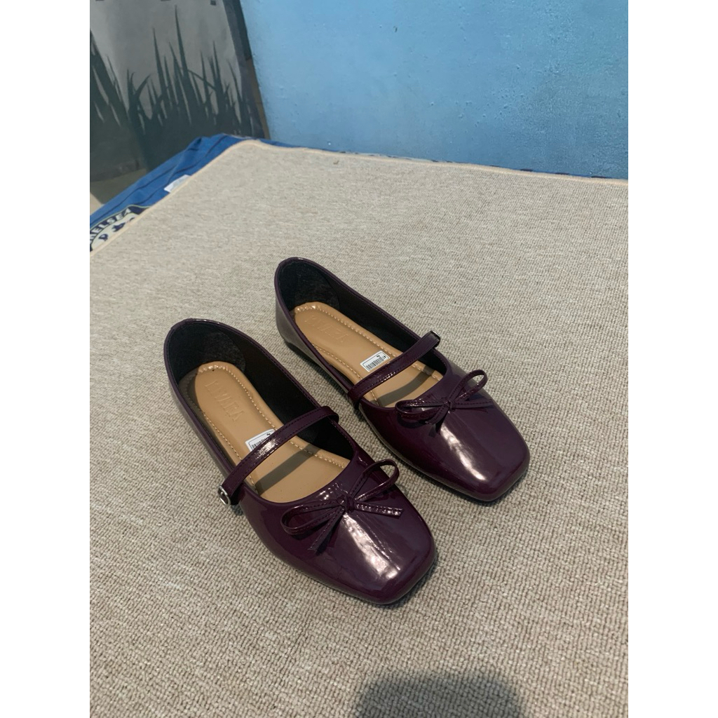 sandal wanita ballet  pita ungu