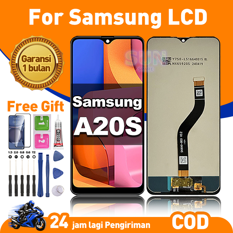 LCD For Samsung A20s Fullset HP Touchscreen untuk Glass Touch Screen Digitizer COD