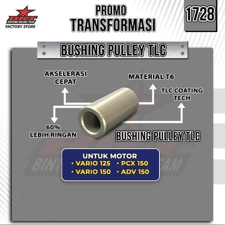 BUSHING PULLY PULLEY BRT VARIO 125 VARIO 150 PCX 150 ADV 150 Pen Pin Pully T6 BRT