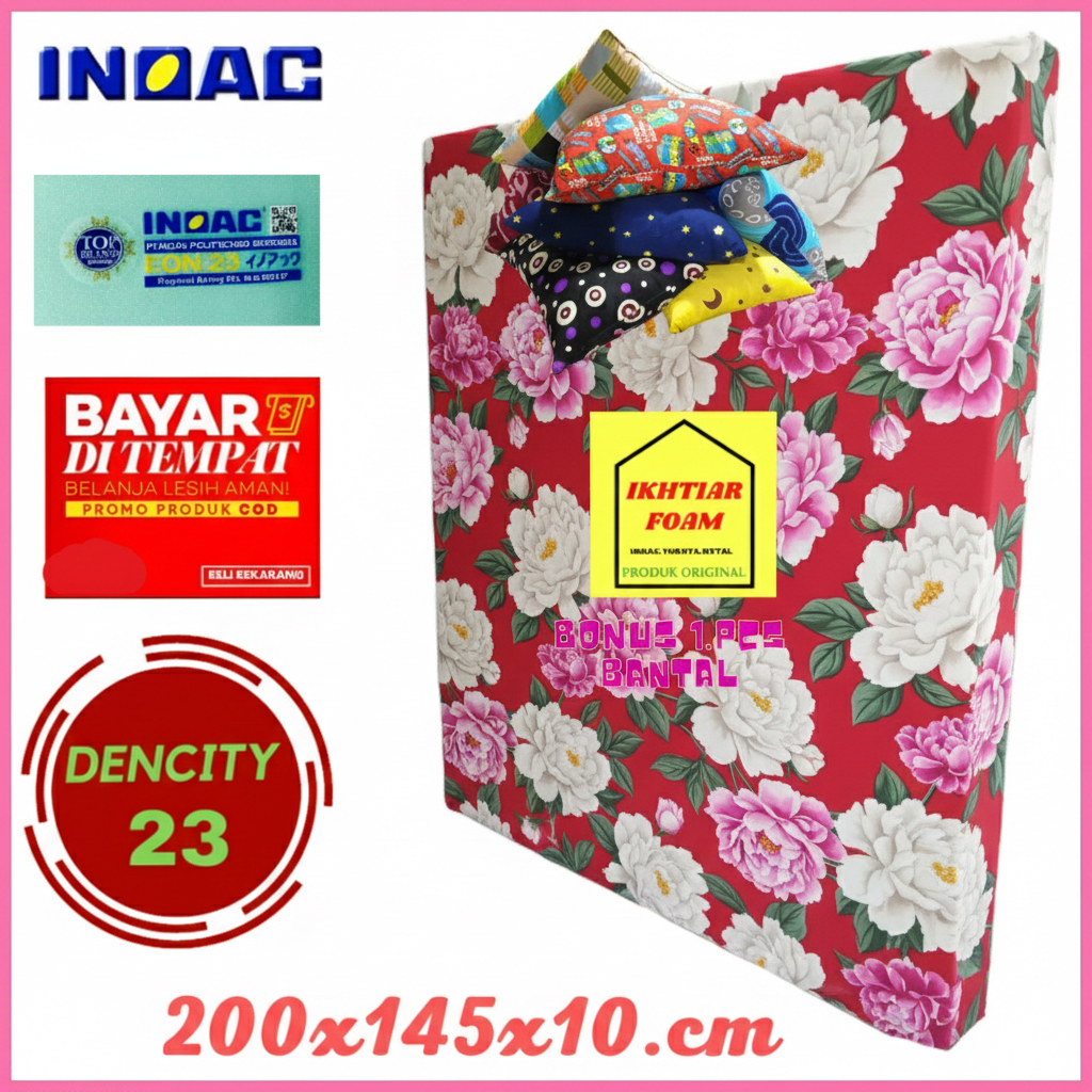 Kasur Busa Inoac No 3 Tebal 10 cm EON D23 Ukuran 200x145x10 cm Anti Kempes Kasur Busa murah matras