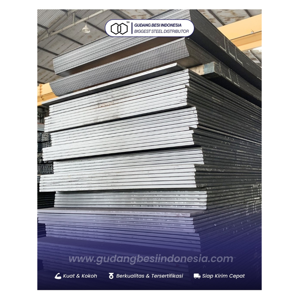 Besi Plat 120cm x 240cm x 5 mm - 10 mm