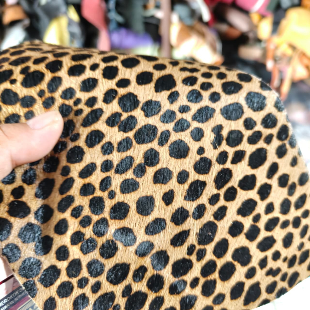 Perca Kulit Asli Motif Macan - Sisa Potongan Kulit Macan Asli Bahan Untuk Handmade dan Accesoris