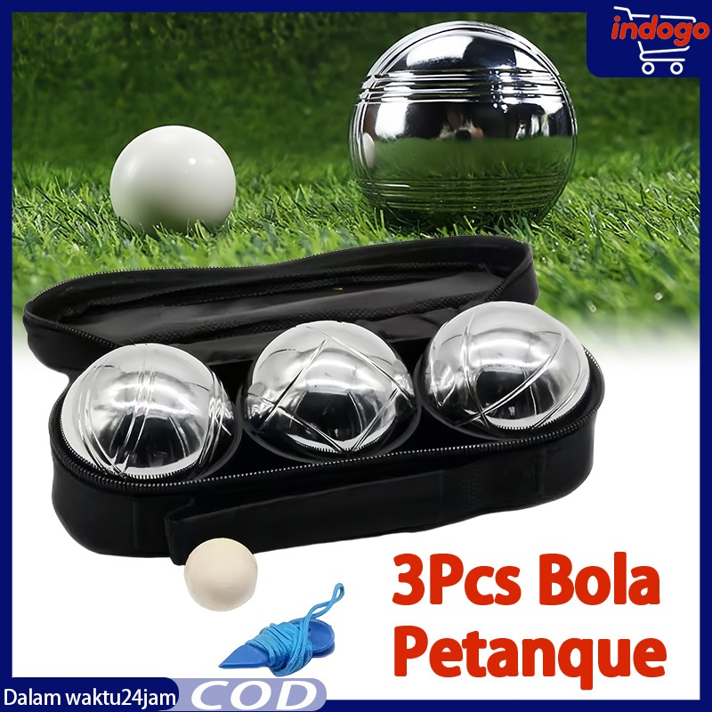 NEW 3pcs Bola Pentanque Boules/Bola Petanque Set Boule Rekreasi/ Bermain Petanque Bersama Teman