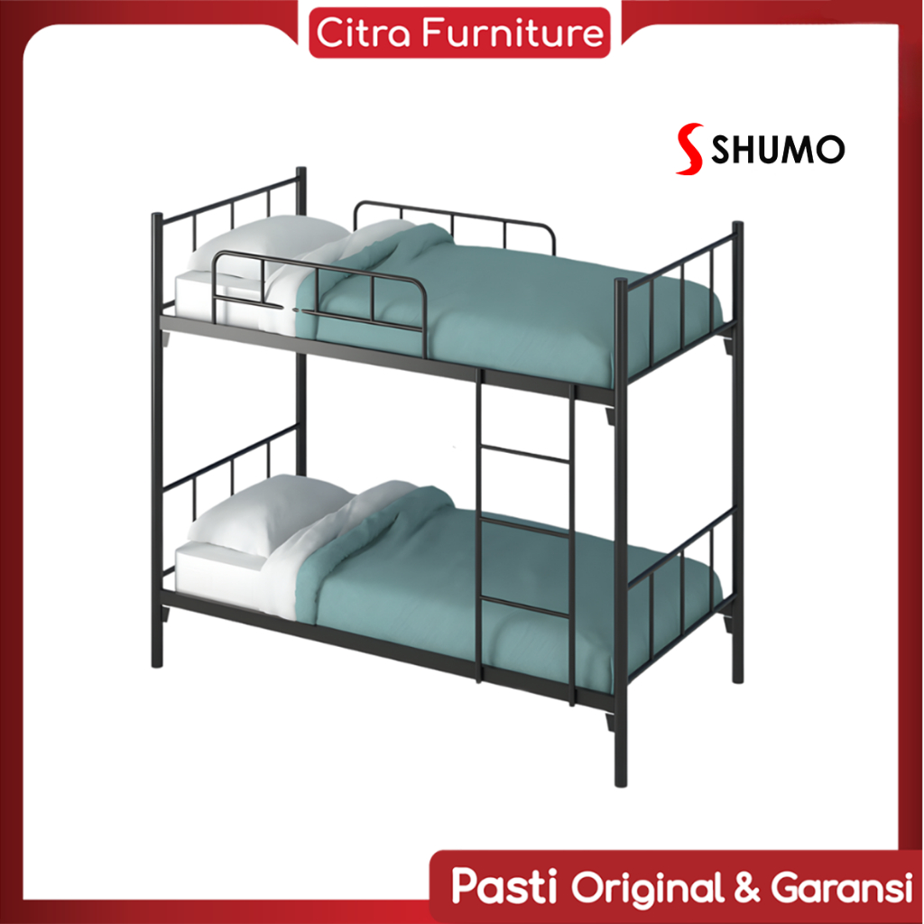 Citra Furniture SHUMO Ranjang Tingkat Besi | Ranjang Susun Minimalis | Dipan Kasur Tingkat CTR3
