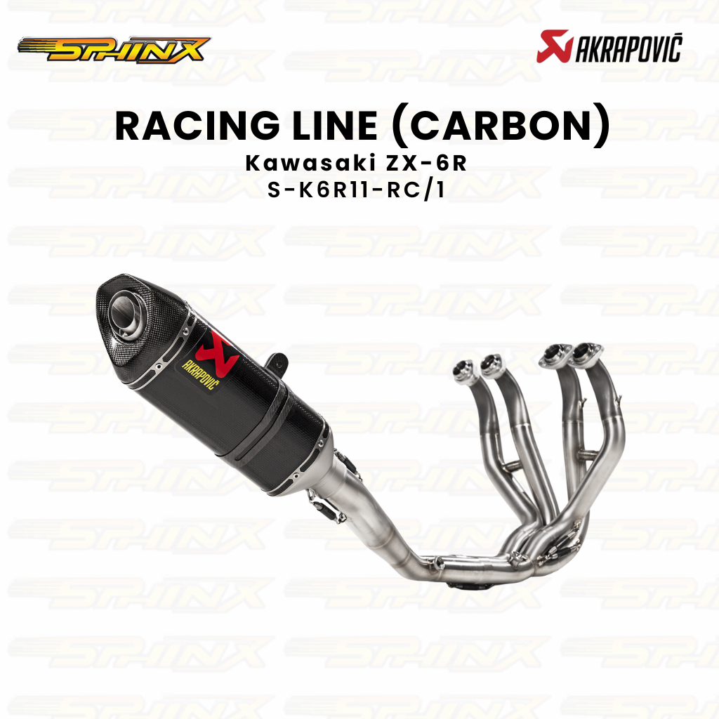 Knalpot Akrapovic Racing Line (Carbon) for Kawasaki Ninja ZX-6R