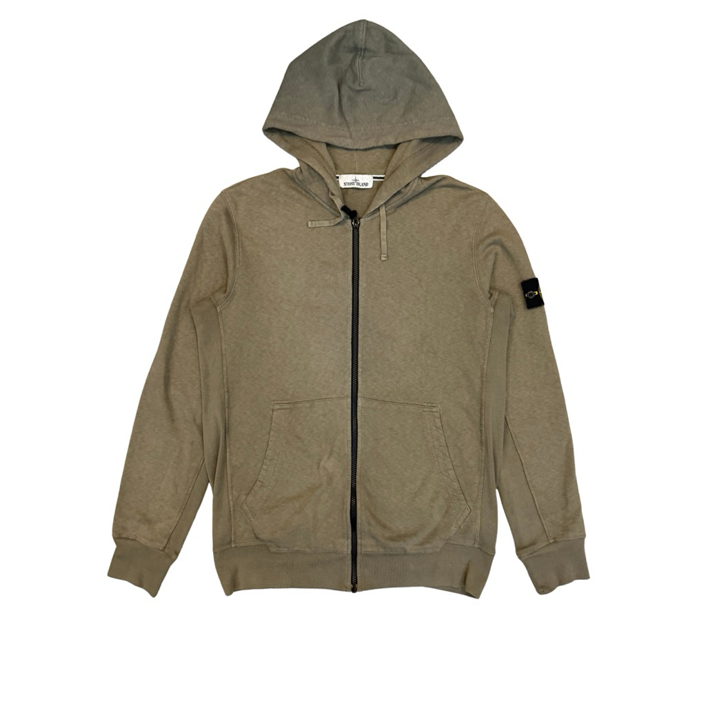 STONE ISLAND ZIP HOODIE BROWN XL