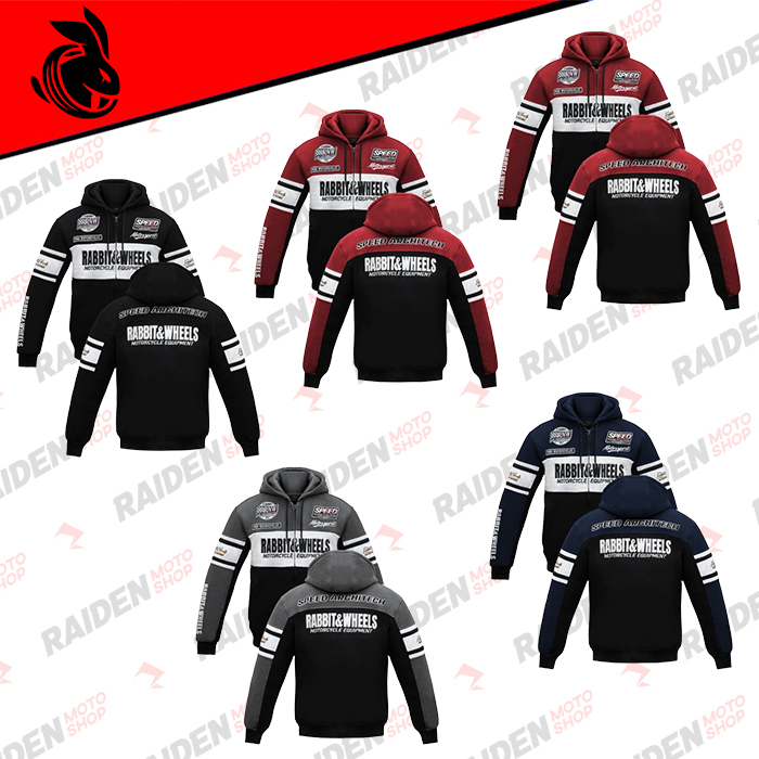 JAKET RABBIT AND WHEELS COMBO CASUAL HOODIE ZIPPER