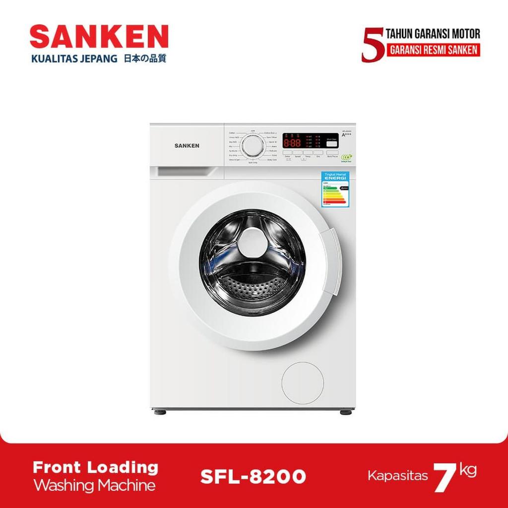 MESIN CUCI FRONT LOADING SANKEN 7 KG - SFL 8200
