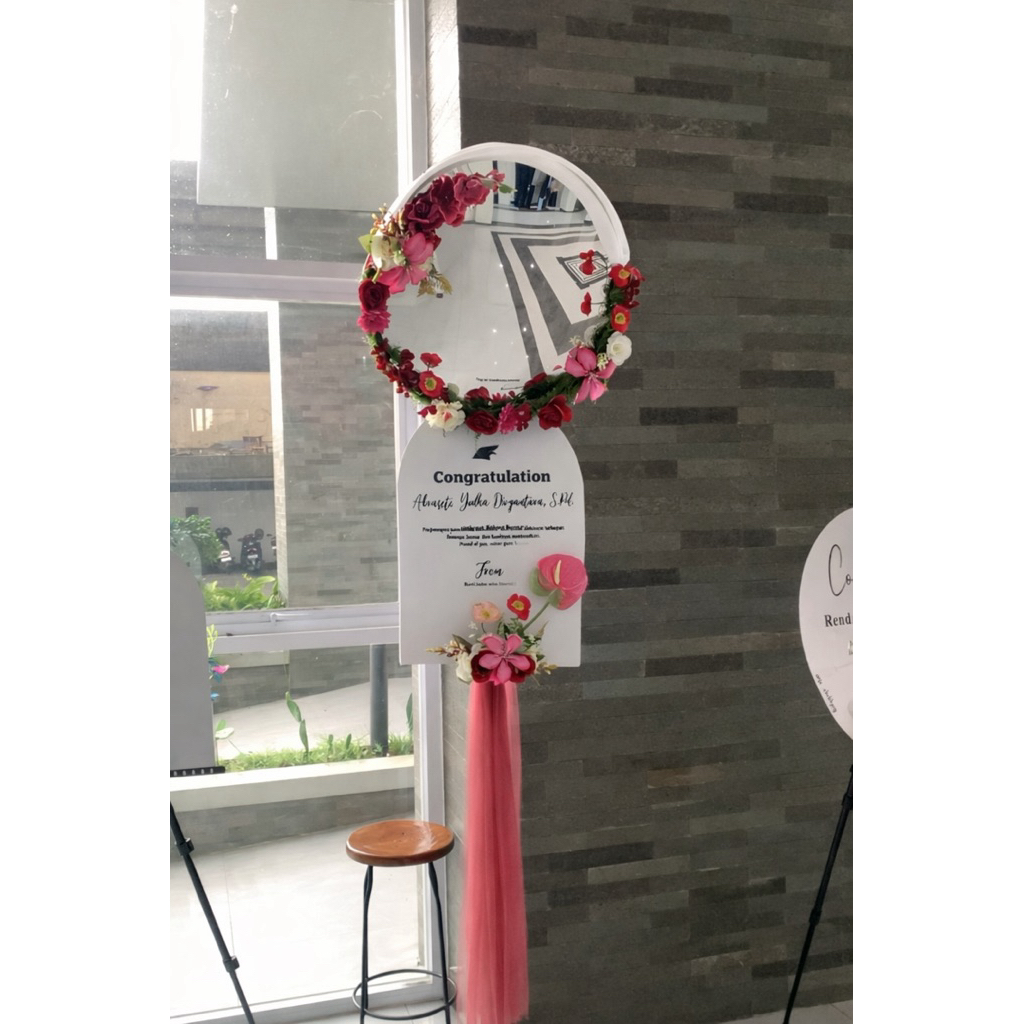 Paket Usaha Convex Mirror Lengkap | Convex Mirror + Stand + Dekor