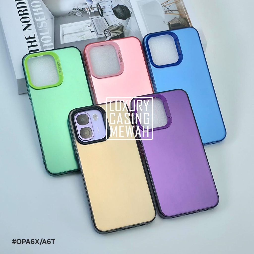 Case Oppo A6X Oppo A6T Oppo A6 4G Oppo A6 Pro Case IMD Hologram Luxury Case Hybrid Oppo A6X Oppo A6T