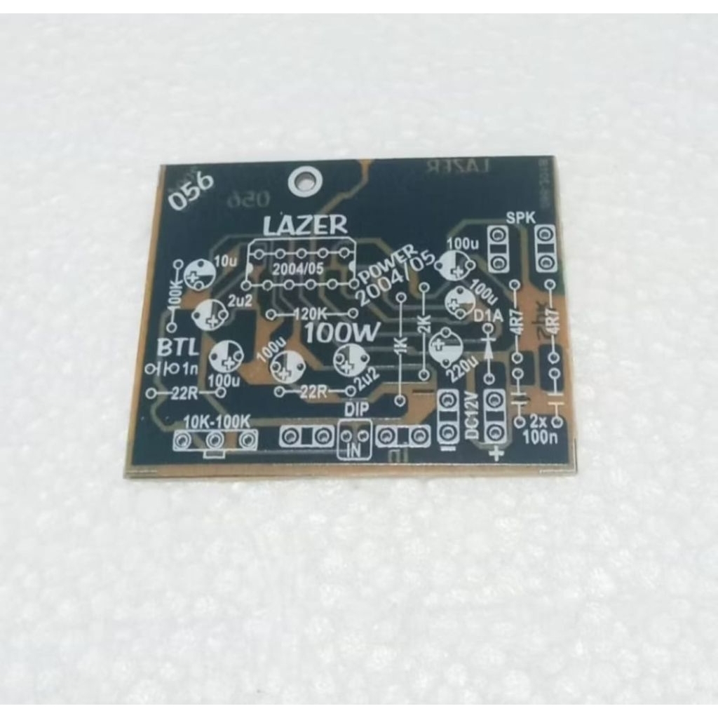 PCB LAZER BTL Power Amplifier TDA2004/2005 056