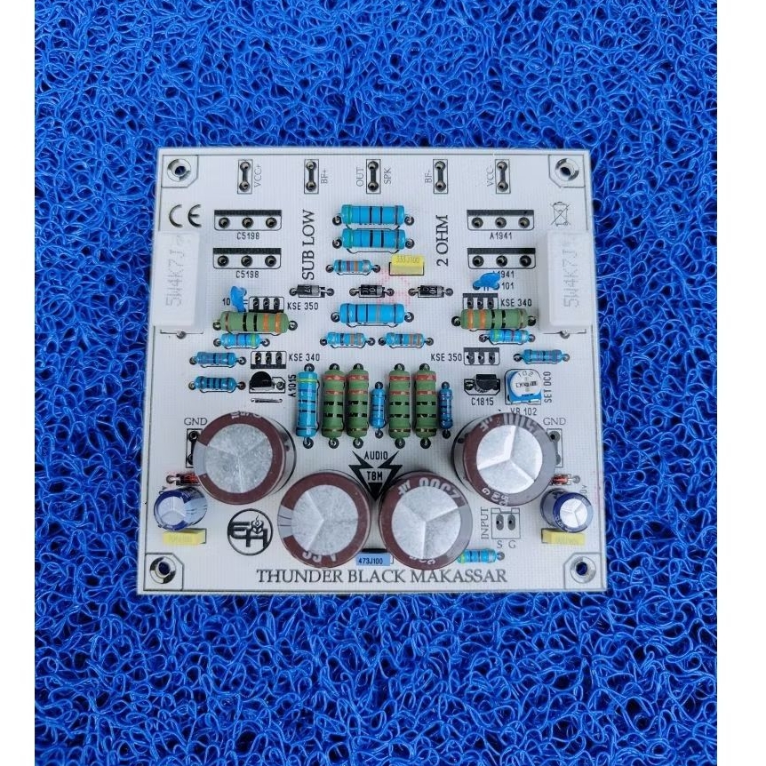 PCB POWER TBM 2 OHM SUBLOW LOWSUB PLES KOMPONEN TANPA TR DRIVER