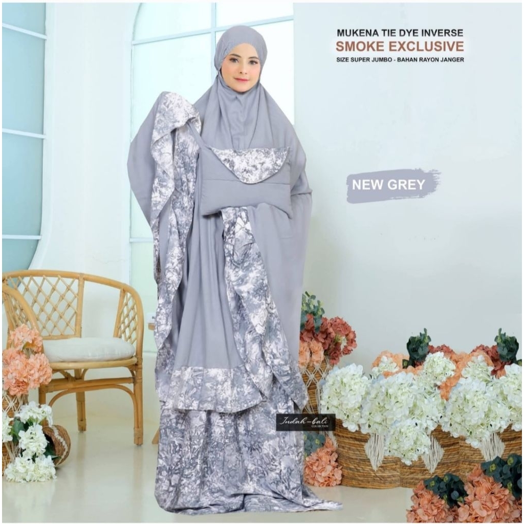 Mukena Smoke Super Jumbo Murah | Mukena Bali | Grosir Mukena Bali | Mukena Adem