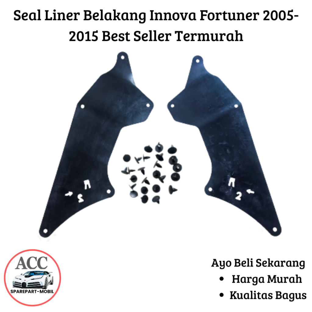 Seal Liner Fender Belakang Innova Fortuner 2005-2015