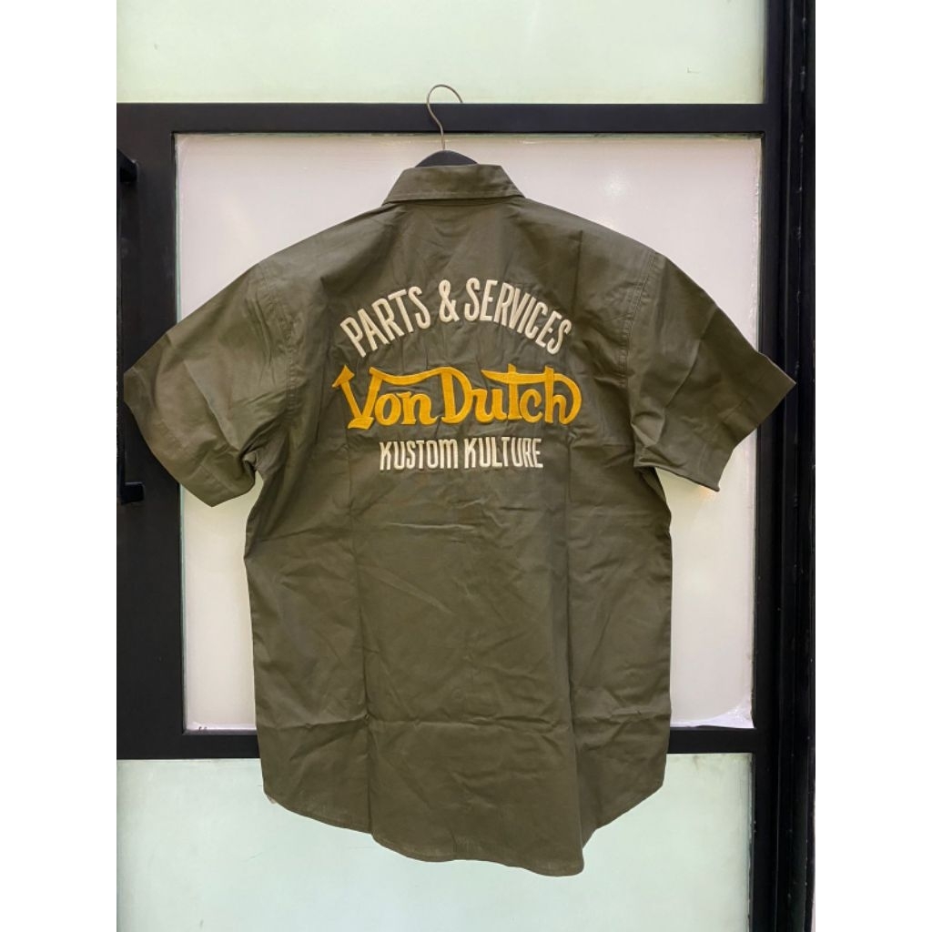 VON DUTCH 1652 WORKSHIRT ARMY GREEN