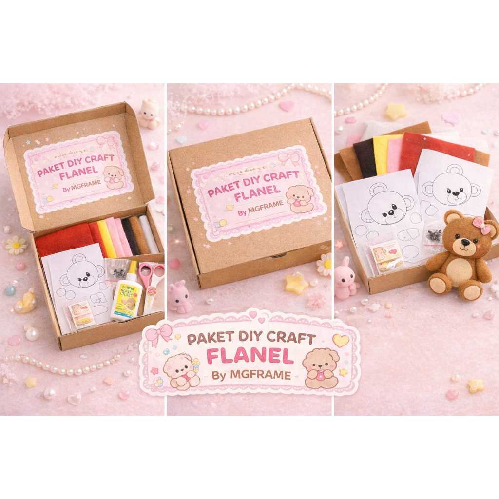 PAKET DIY CRAFT - KAIN FLANEL